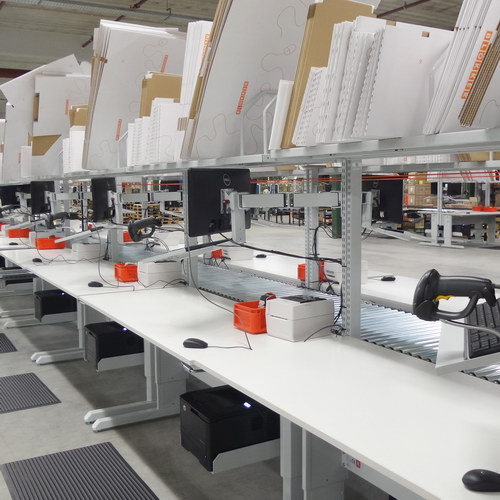 包装工作台电商行业应用