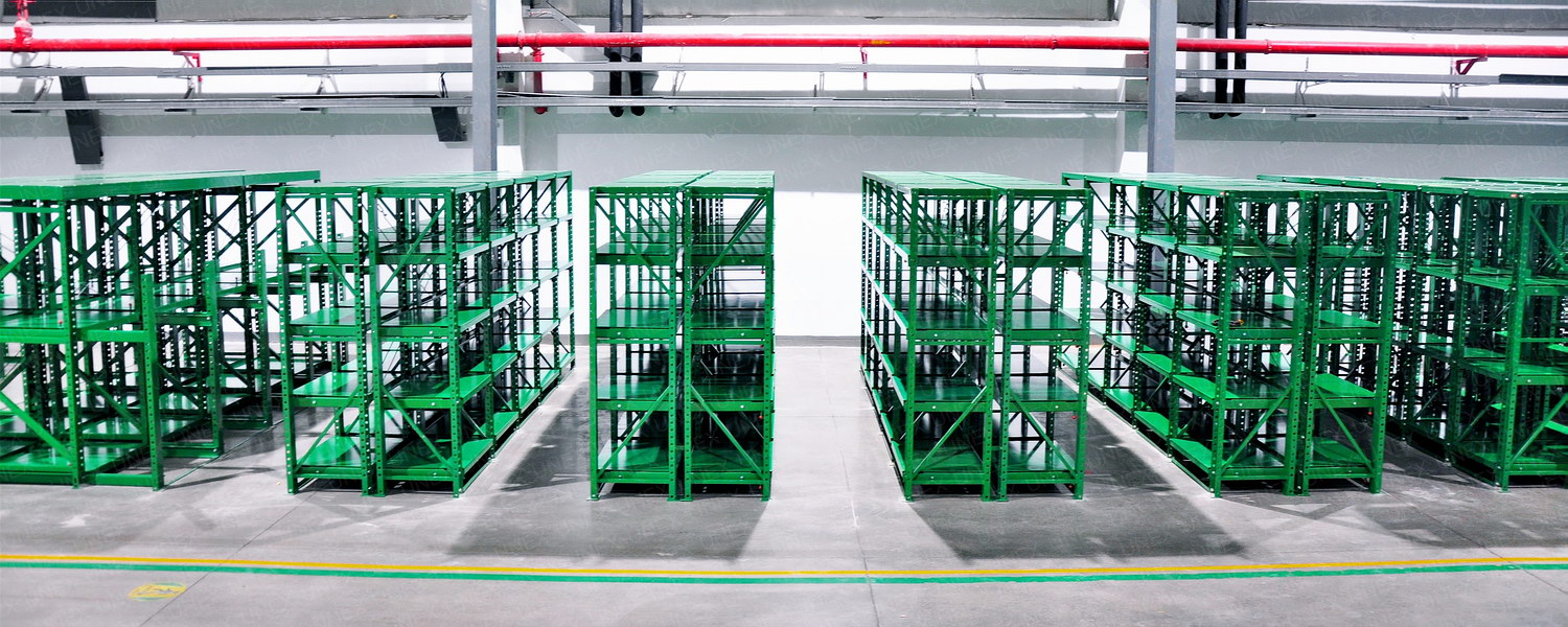 双立柱半抽式模具架应用场景